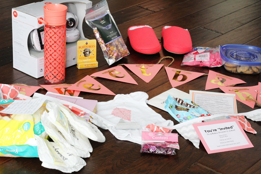 The perfect gift when you live far away from those you love... A Baby Shower in a Box! | www.amusingmj.com